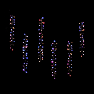 480 LED Solar Icicle Clusters Carnival (10m)