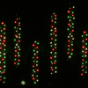 480 LED Solar Icicle Clusters Red-White-Green (10m)