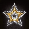 LED Retro Star Motif Warm White & Cool White