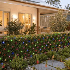 LED Multicoloured Net Light (9.6m) - lifestyle