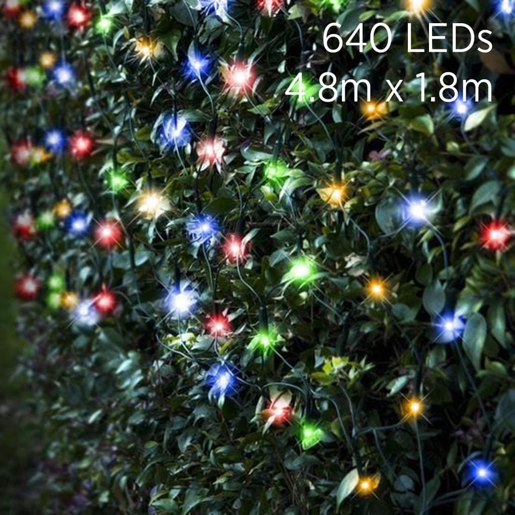 LED Multicoloured Net Light (4.8m) - View 4