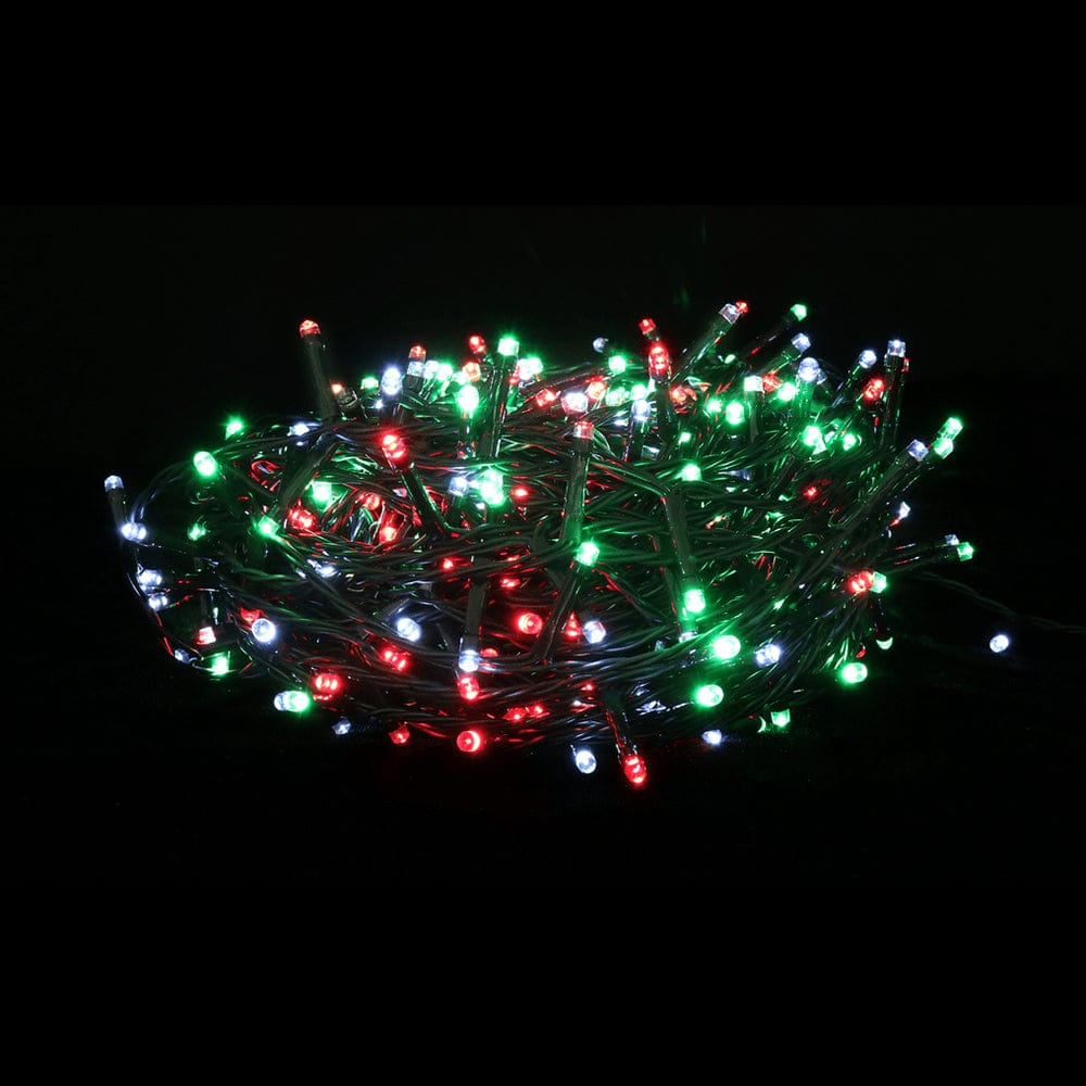 500 Solar LED Red/White/Green Fairy Lights (39.9m)
