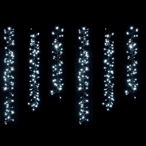 Solar 480 LED Cool Tree Clusters (10m)
