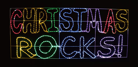 LED Christmas Rocks Twinkling Rope Light