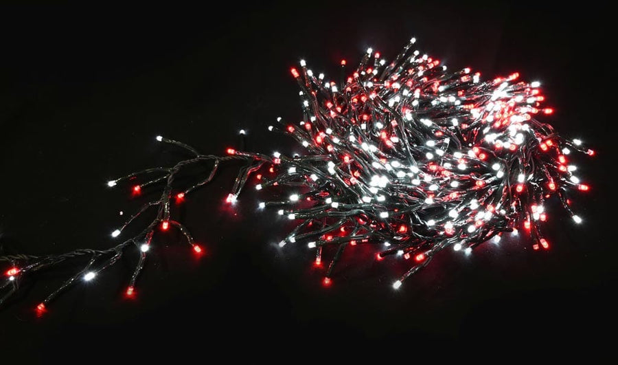 720 LED Red-White Cluster Lights