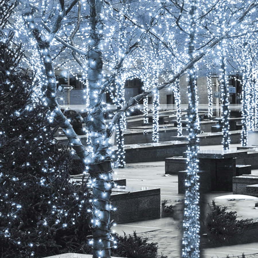 400 LED Solar Fairy Lights White (31.9m)