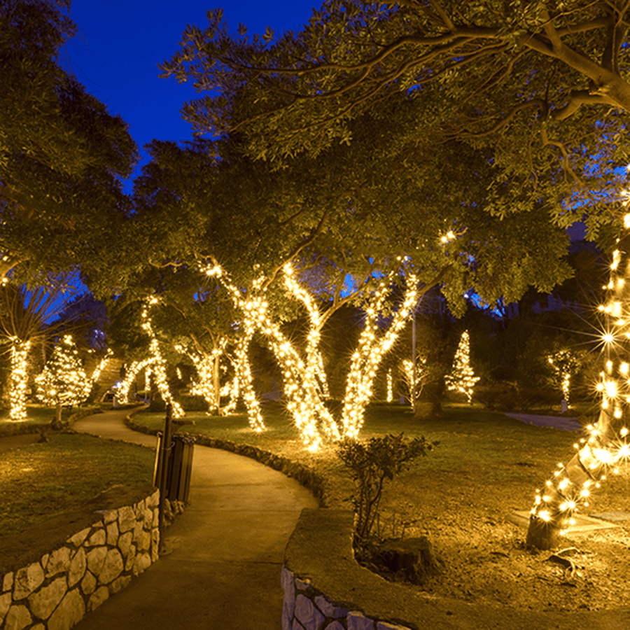 400 LED Solar Fairy Lights Warm White (31.9m)