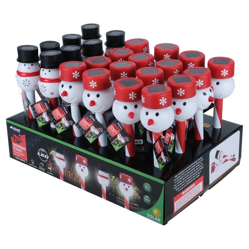 LED Solar Character Candy Stake Asst (36cm) - View 1