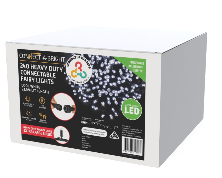 240 Heavy Duty Connectable Fairy Lights White - View 2