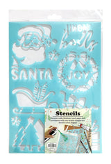 Plastic Snow Spray Stencil Asst - View 1