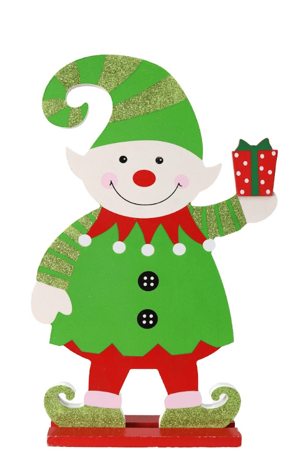 Santa or Elf Table Deco 2 Asst - View 3