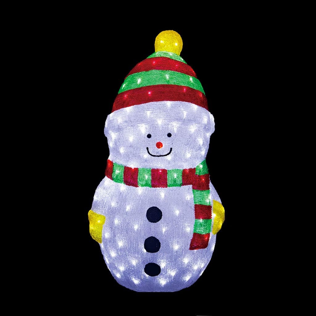3D Acrylic Snowman - View 2
