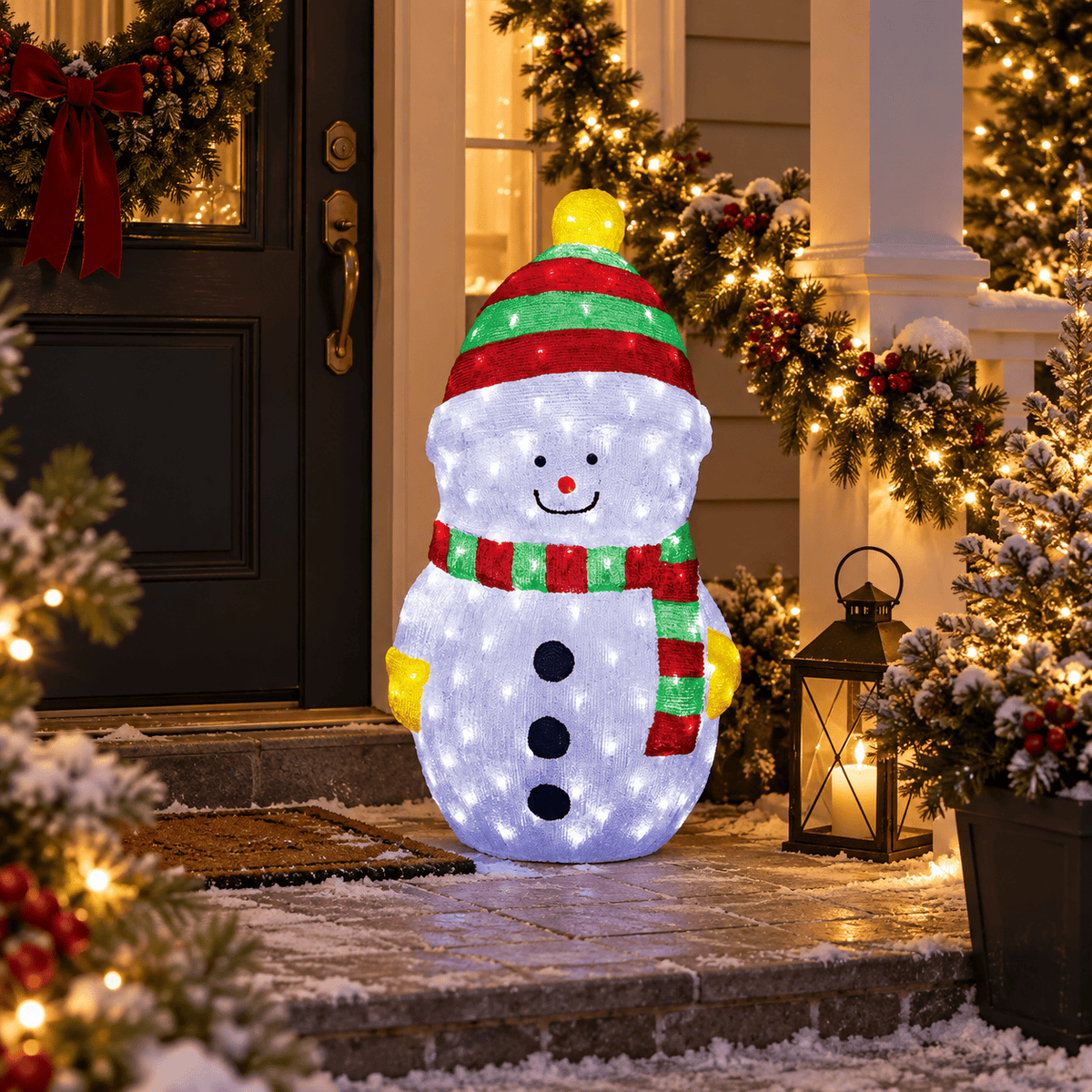 3D Acrylic Snowman (90cm) - View 2