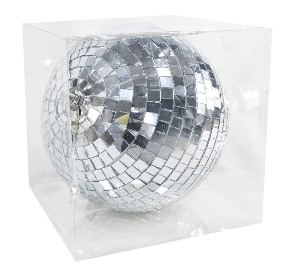 Silver Mirror Bauble (20cm) - View 1