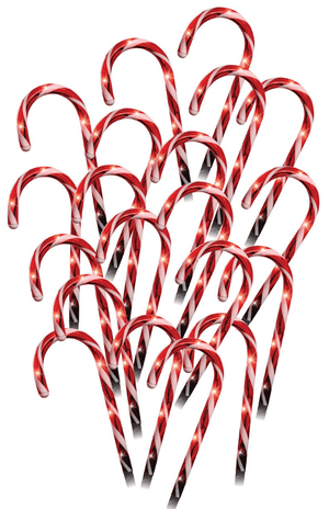 LED Candy Canes Path Poles (20pk) - View 1
