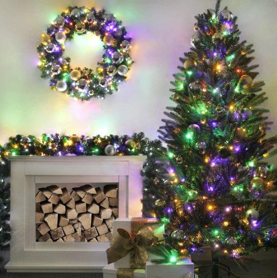 420 LED Warm White and Multi Dual Colour Lights (33.5m) - View 2