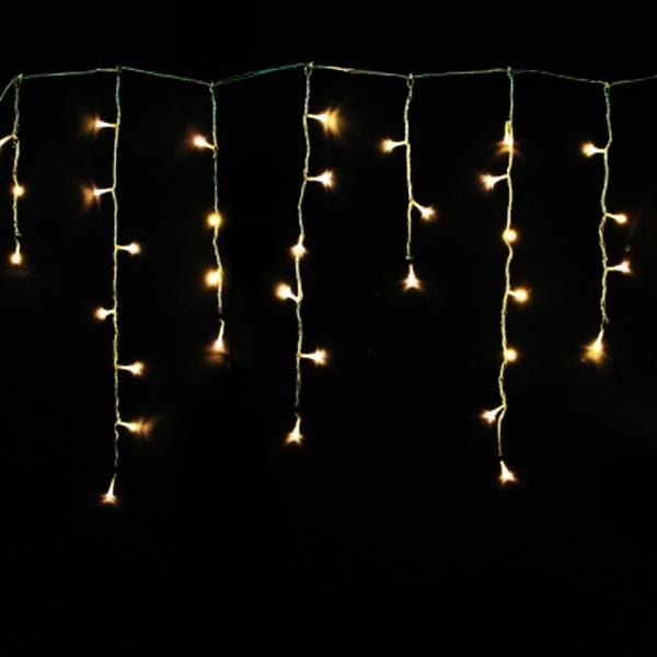 LED Warm White Icicle Lights (10m) - View 2