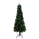 Fibre Optic Tree with 3D Stars LED Warm White (1.8m) - View 1