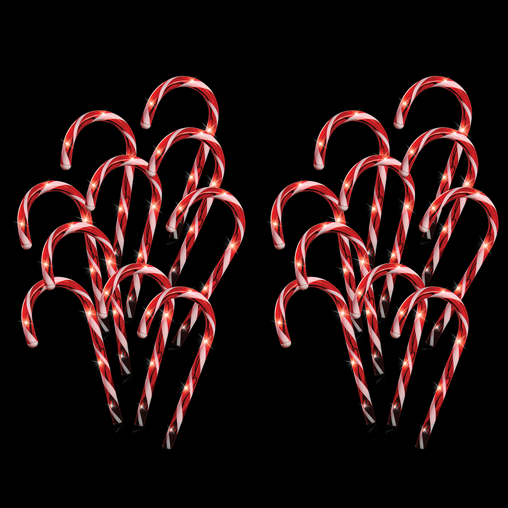 LED Candy Canes Path Poles (20pk) - View 3