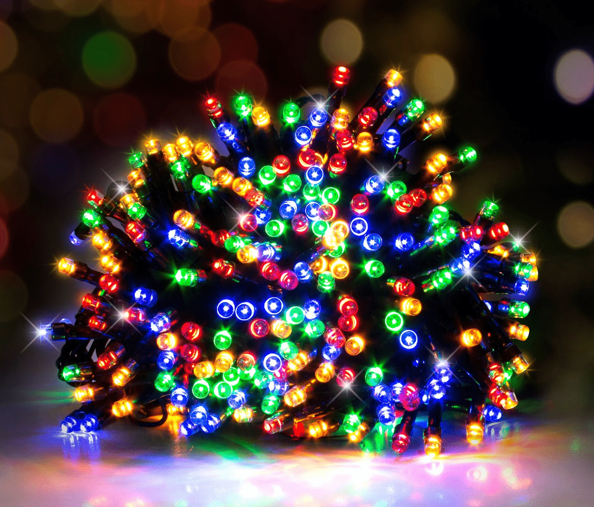 400 LED Flashing Multicolour Lights Christmas World