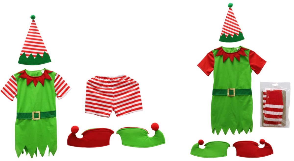 Elf Summer Costume Girl or Boy 2 Asst 5pc