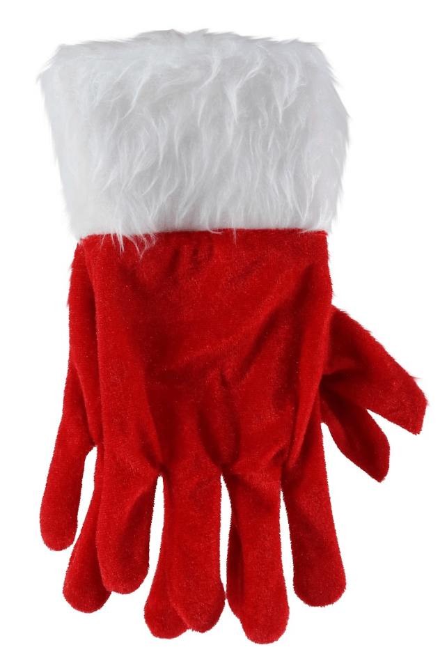 Santa Gloves Fur Trim