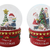 Waterball Musical Santa 2 Asst (10cm)