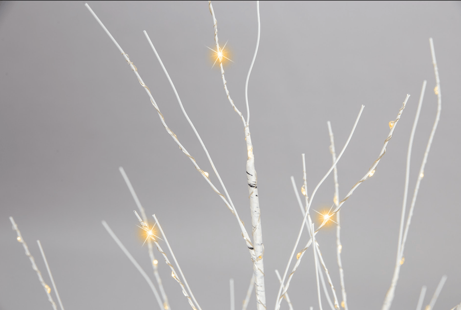 LED Warm White Twinkling Dazzling Birch Tree (1.2m)