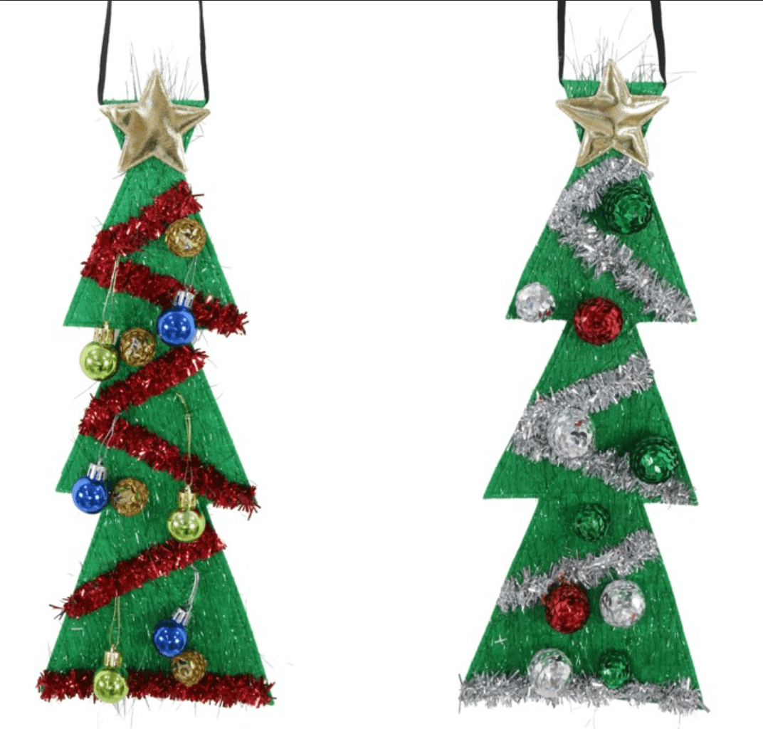 Christmas Tree Tie with Baubles 2 Asst