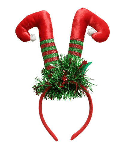 Upside Down Elf Legs Headband
