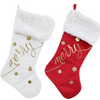 Gold Foil Merry Stocking 2 Asst (53cm)