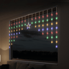 LED Flashing Multicolour Star Curtain (2m)