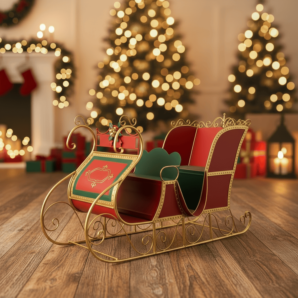 Fancy Ornate Two-Seat Sleigh