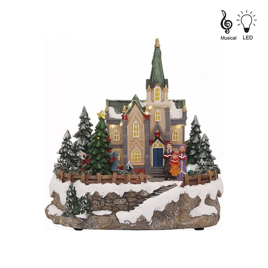 Light Up Christmas House (25.5x25.5x34.5cm)