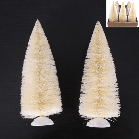 Ivory Sisal Trees Asst (22cm)