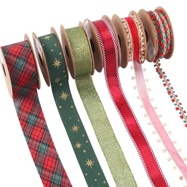 Red and Green Christmas Ribbons Asst (2m)