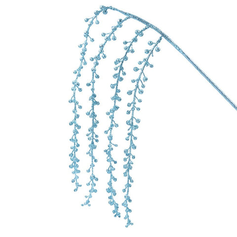 Pale Blue Dangling Glitter Stem (90cm)