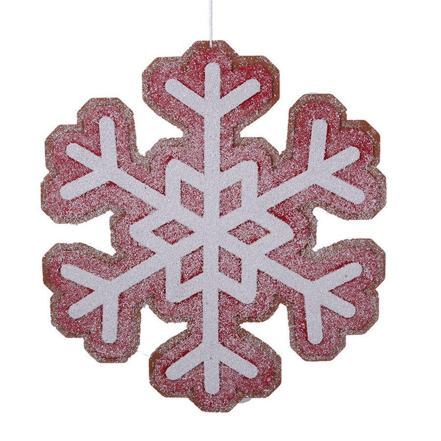 Red & White Snowflake (42cm)