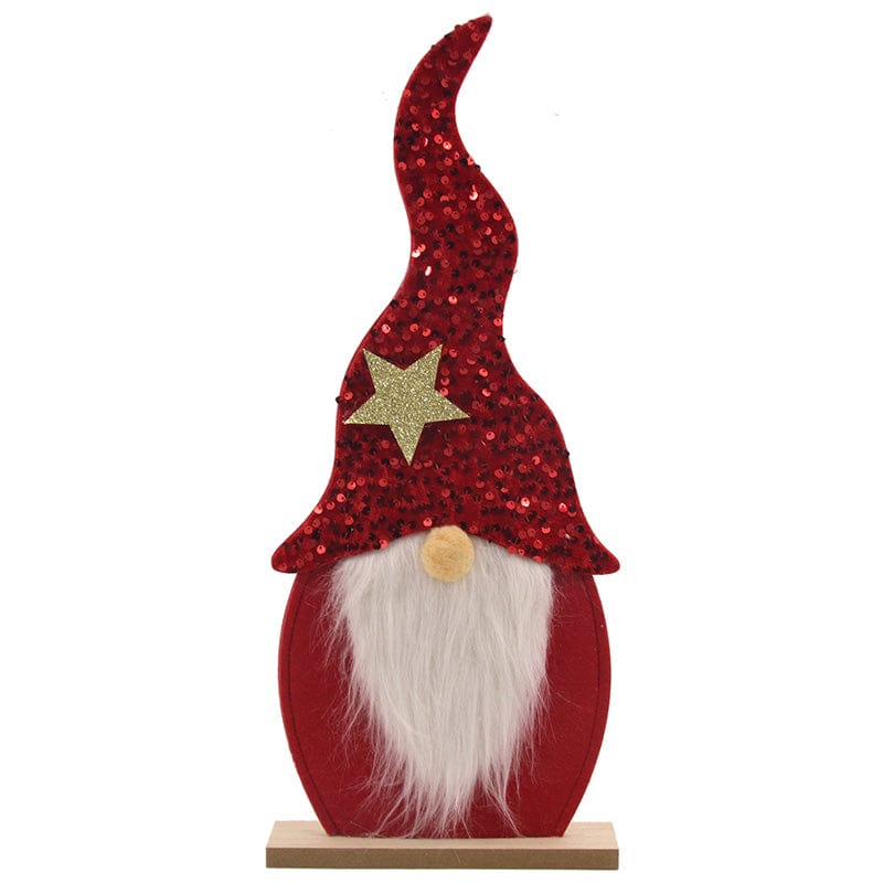 Christmas Gnome with Red Sequin Hat (23x49cm)