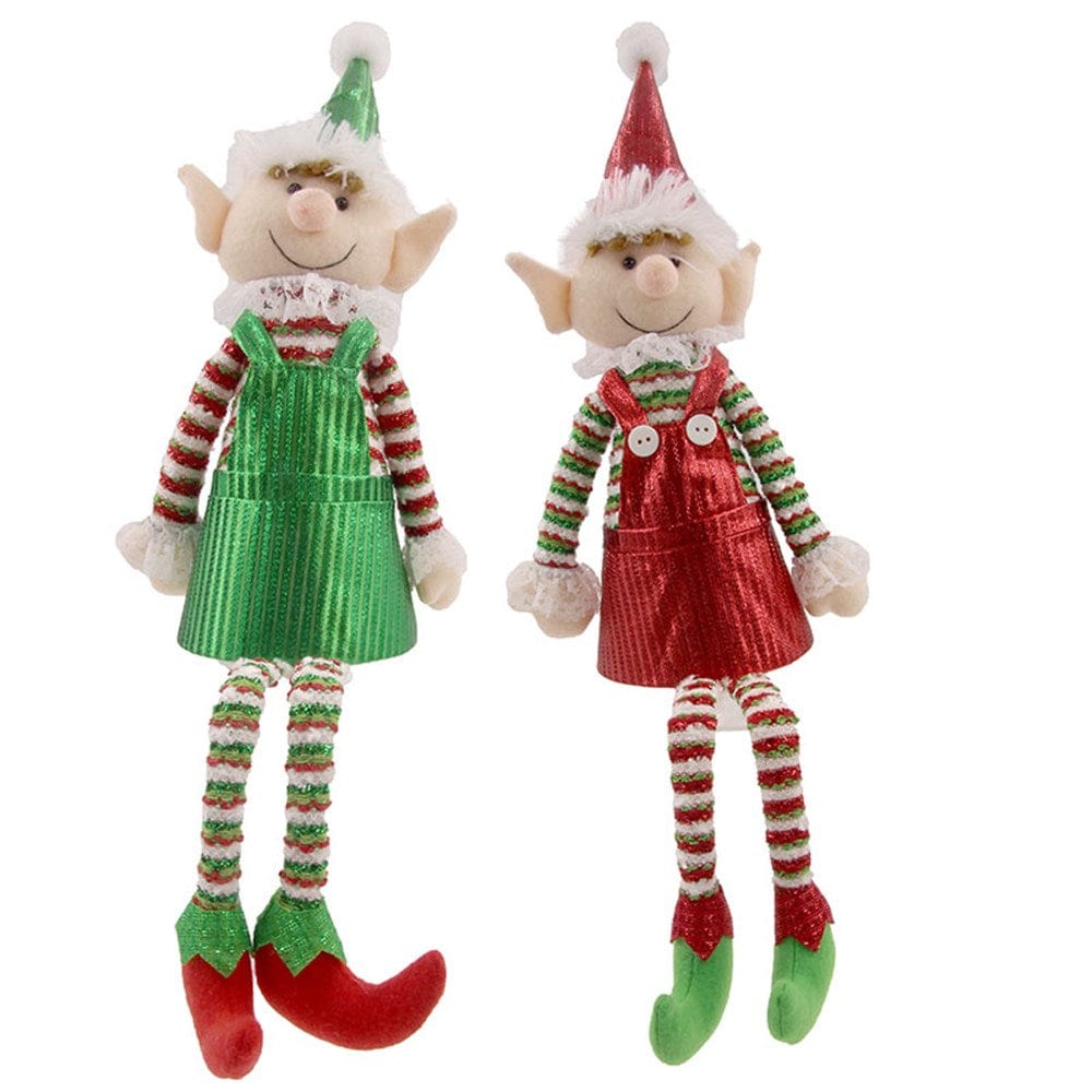 Elf with Dangly Legs 2 Asst (39cm)