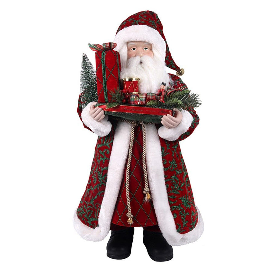 Luxe Red Santa with Gifts (61cm)