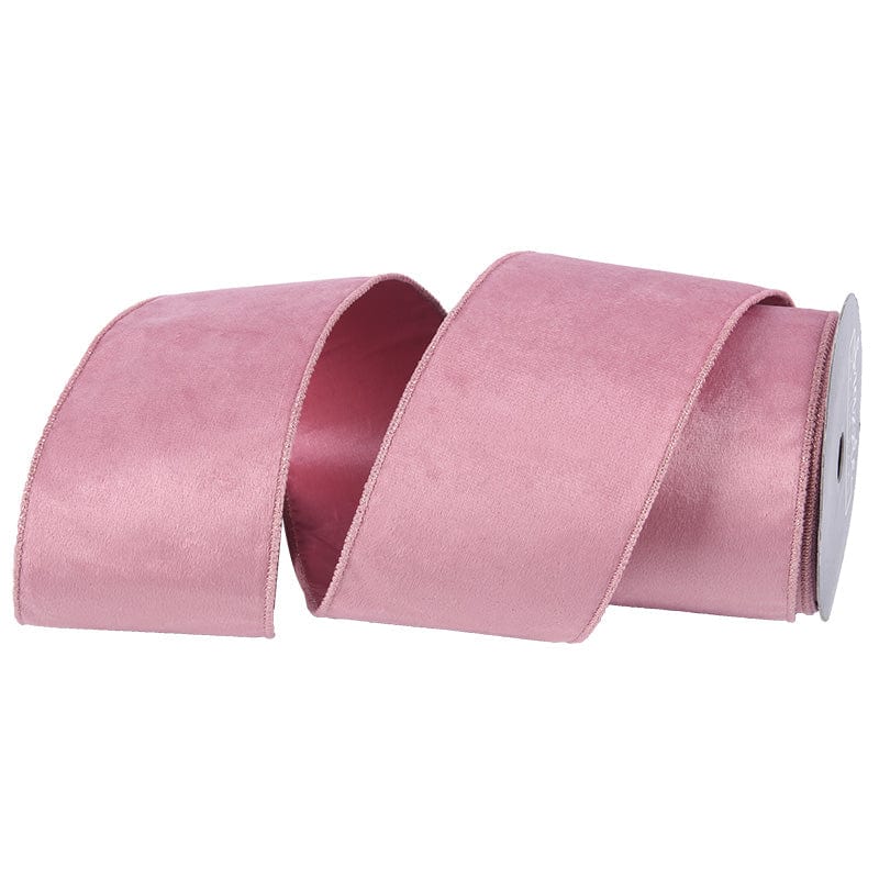 Pink Velour Double Layer Ribbon (10cmx10m)