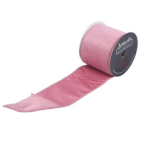 Pink Velour Double Layer Ribbon (10cmx10m)