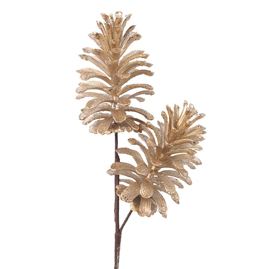 Champagne Pinecone Stem (56cm)