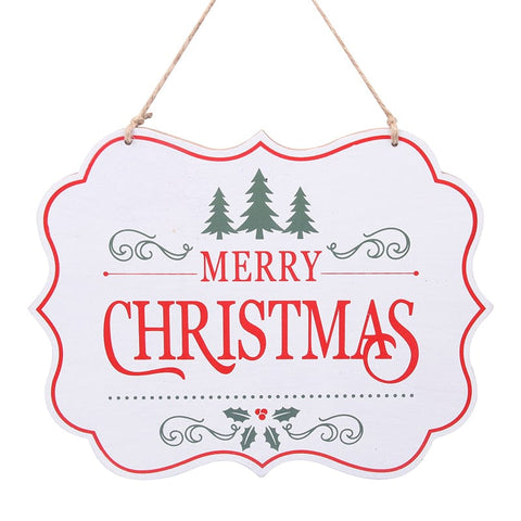 Merry Christmas Sign (24x18.5x0.9cm)