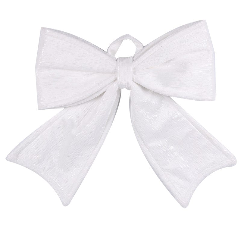 White Velvet Bow (30x34cm)