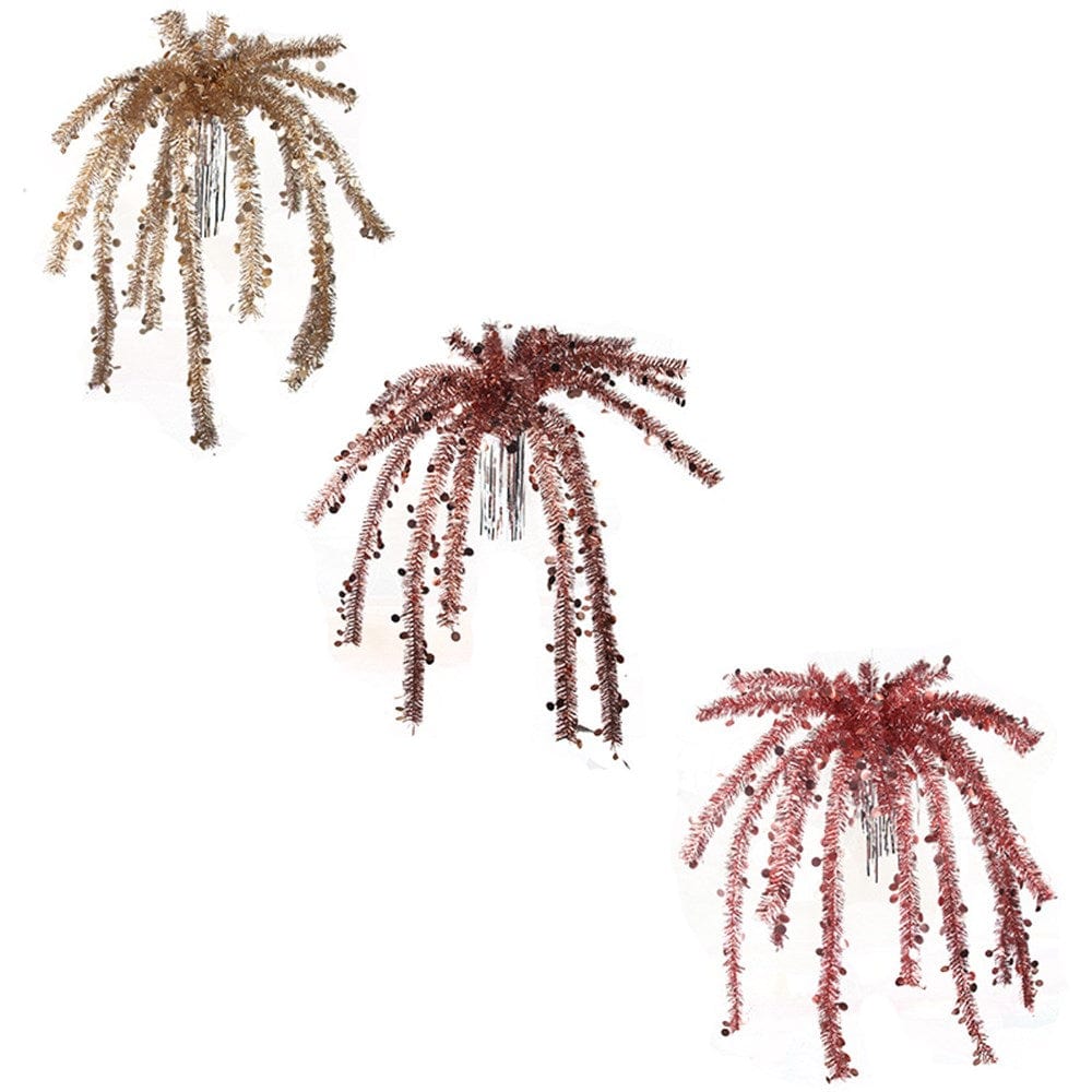 Tinsel Fountain 3 Asst RG/Ch/Cop (90cm)