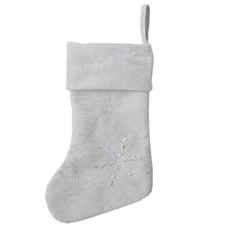 Snowflake Stockings 2 Asst (46x25cm)