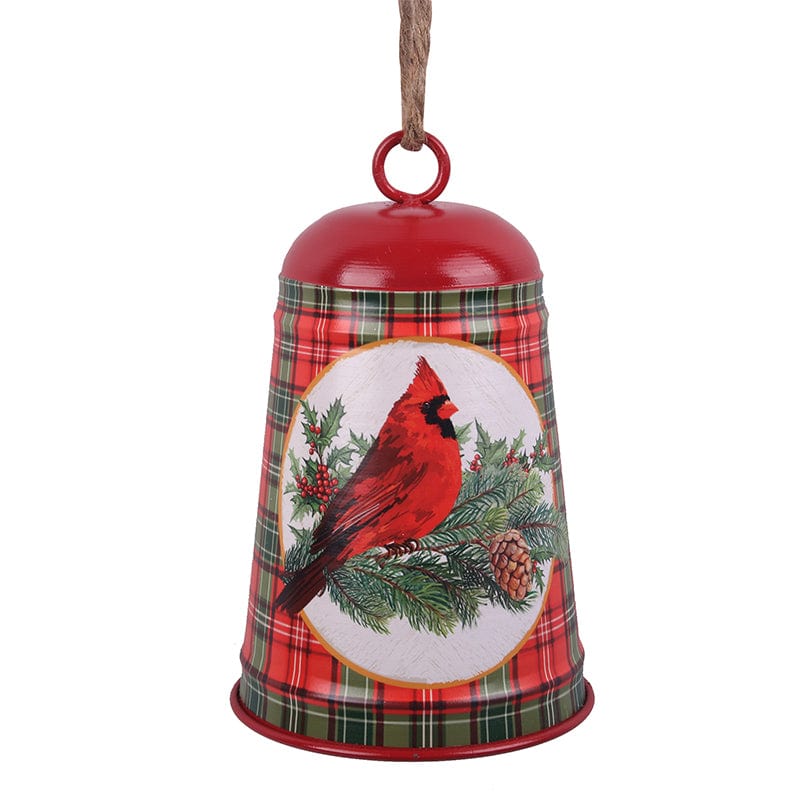 Red Metal Bell with Red Robbin Decal (15x23cm)