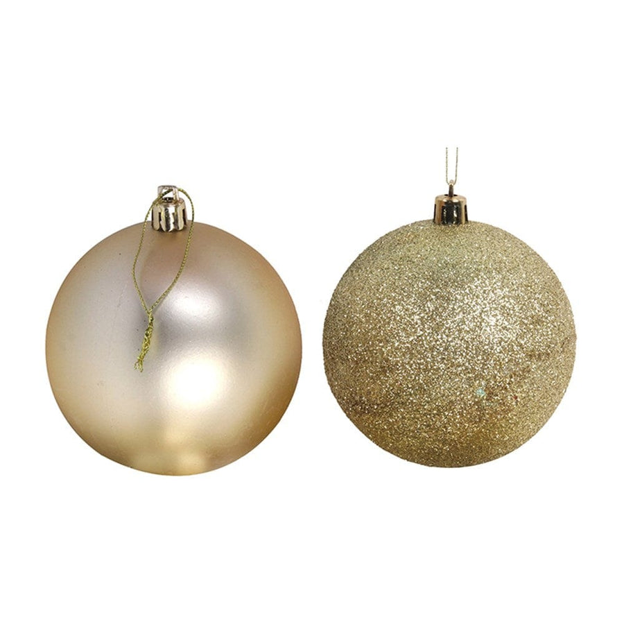 Gold Baubles 3pc (8cm)